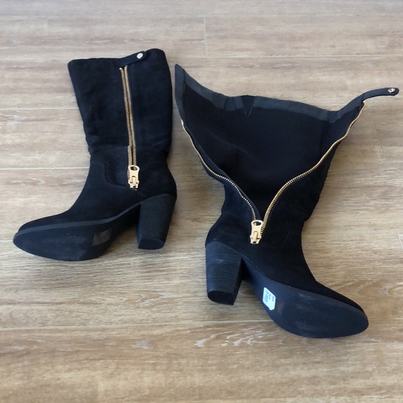 Black Knee High Boots with Gold Details from Aldo - Picture 8 of 10